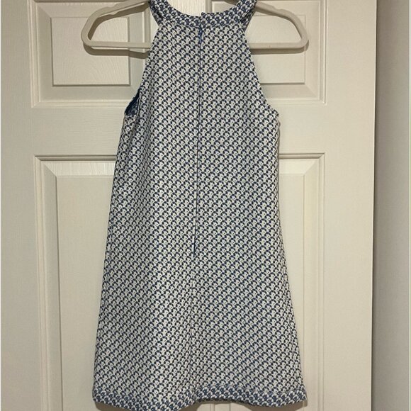 Benetton mini blue and white dress halter top - Picture 2 of 4